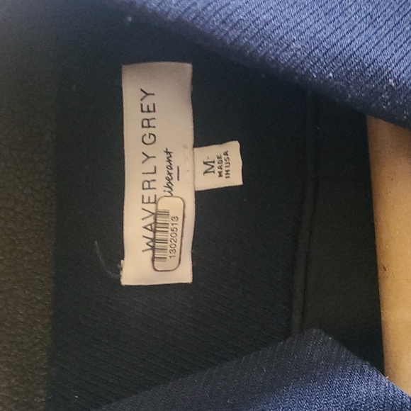 Waverly Grey Nikki Coat, Navy & Grey, Sz M, Made in U.S.A. - Picture 8 of 11